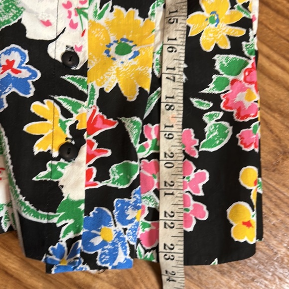 Rare Talbots Vintage Union Labeled Floral Two Piece Skirt Set SZ 4 - Picture 11 of 12